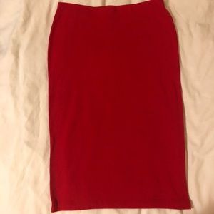 Forever 21 Red Pencil Skirt